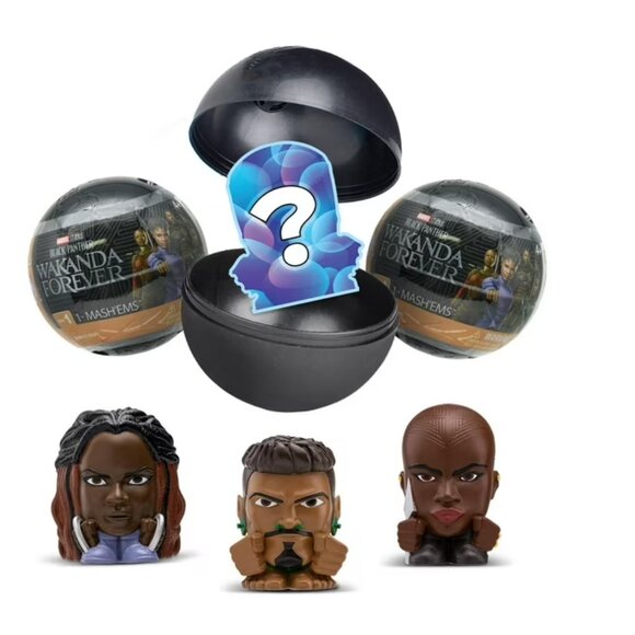 10x Mash'ems - Black Panther Sphere Capsule S1 - Picture 1 of 4